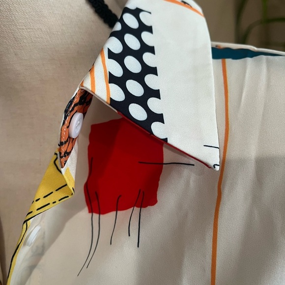 BUTTON UP LONG SLEEVE TOP - Picture 3 of 4